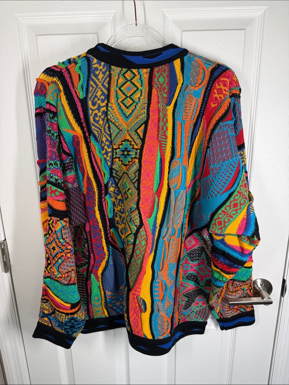 COOGI sweater vintage 90’s hip hop cotton multicolor like new size medium - Picture 4 of 9